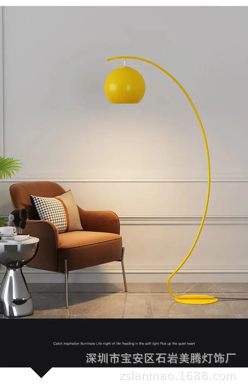 Scandinavian Macaroon Fashion Art Led Floor Lamps for Living Room Sofa Corner Standing Lamp Bedroom Bedside Lights Home Decor Lampadia