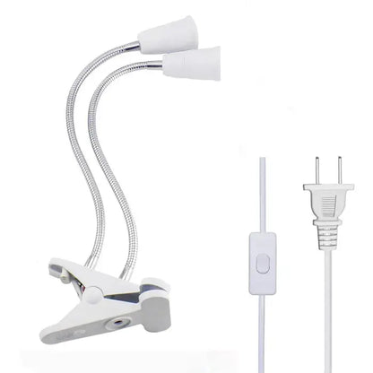 Support de Lampe de Bureau Flexible à 360 Degrés - Clip, Col de Cygne, E27 Lampadia