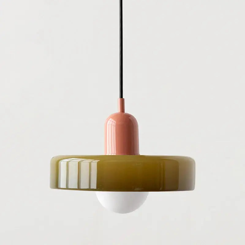 Suspension en Verre Nordique Rétro - Multi-Couleurs, E27, 90-260V, Design Contemporain Lampadia