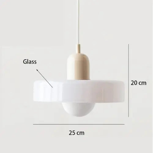 Suspension en Verre Nordique Rétro - Multi-Couleurs, E27, 90-260V, Design Contemporain Lampadia