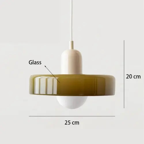 Suspension en Verre Nordique Rétro - Multi-Couleurs, E27, 90-260V, Design Contemporain Lampadia