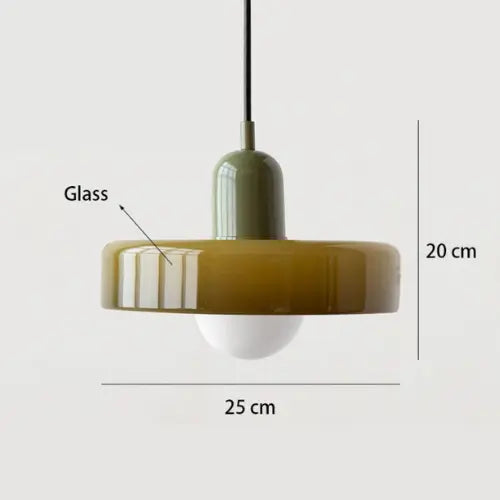 Suspension en Verre Nordique Rétro - Multi-Couleurs, E27, 90-260V, Design Contemporain Lampadia
