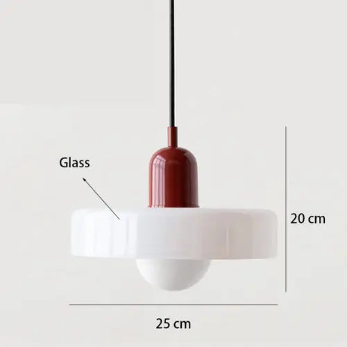 Suspension en Verre Nordique Rétro - Multi-Couleurs, E27, 90-260V, Design Contemporain Lampadia